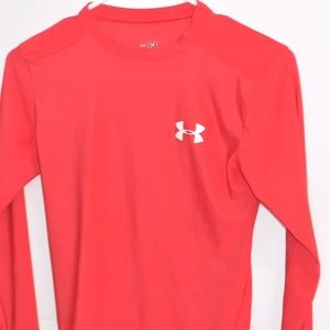 Under armour red athletic shirt